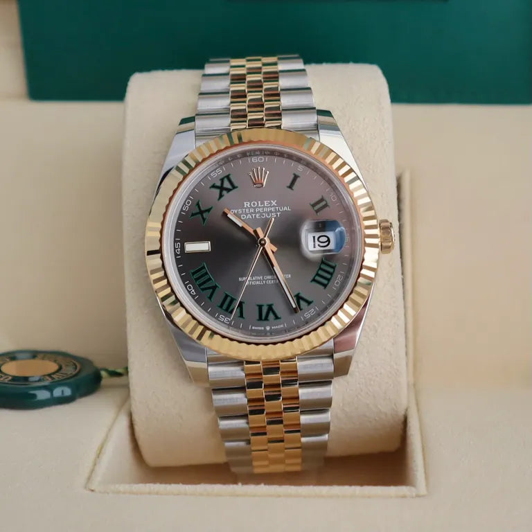 RLX Datejust 41 'Wimbledon' Dial Two-Tone Jubilee