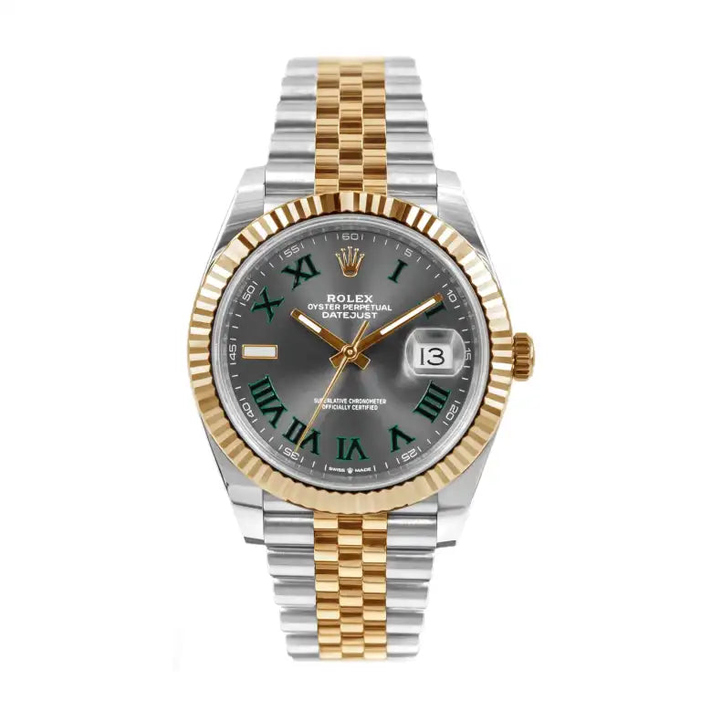 RLX Datejust 41 'Wimbledon' Dial Two-Tone Jubilee