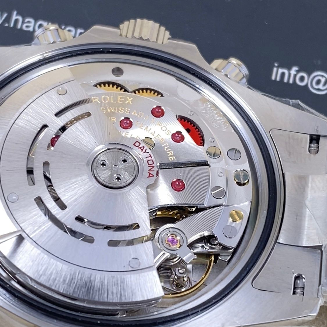 RLX Daytona Argente Bleu Ciel Céramique Marron 4130 Suiss