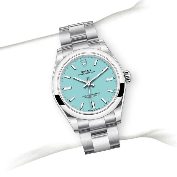 RLX oyster perpetual bleu ciel 31mm