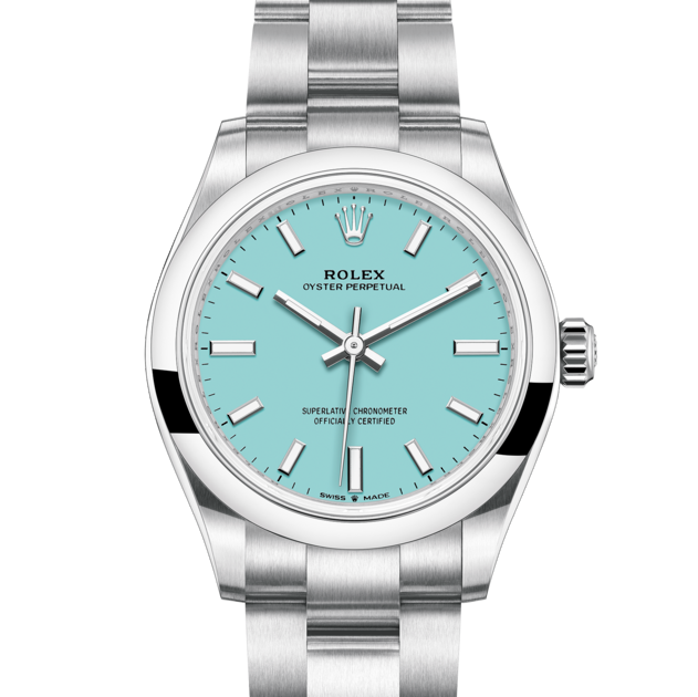 RLX oyster perpetual bleu ciel 31mm