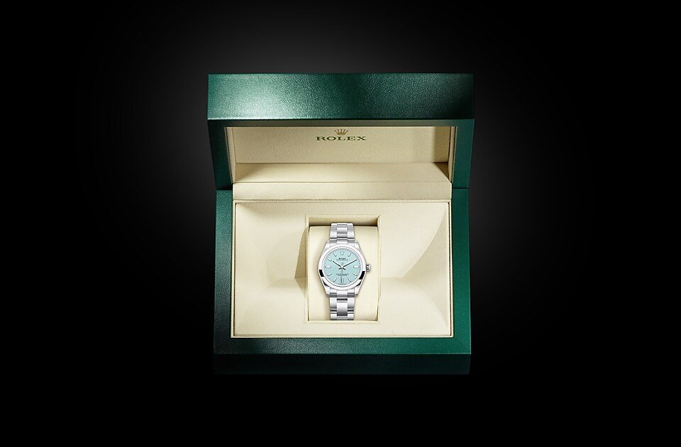 RLX oyster perpetual bleu ciel 31mm