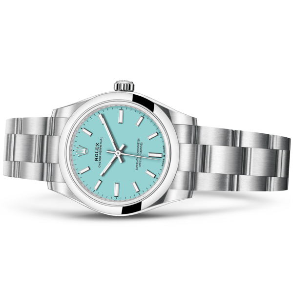 RLX oyster perpetual bleu ciel 31mm